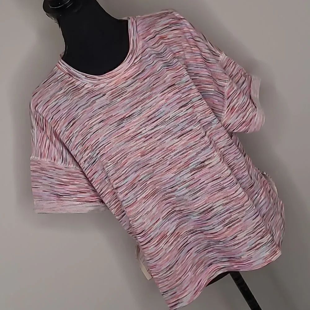 Melloday sz L cropped tunic top NWT